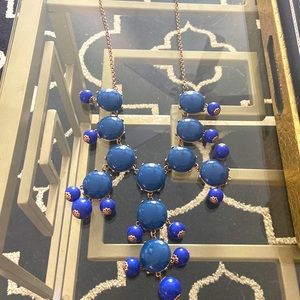 J. Crew Royal blue necklace. *Beading- good condition. Chain- used condition.*